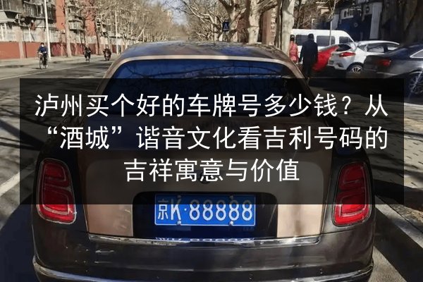 泸州买个好的车牌号多少钱?从“酒城”谐音文化看吉利号码的吉祥寓意与价值 第2张 泸州买个好的车牌号多少钱?从“酒城”谐音文化看吉利号码的吉祥寓意与价值 第2张