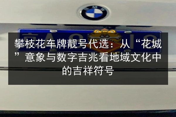 攀枝花车牌靓号代选:从“花城”意象与数字吉兆看地域文化中的吉祥符号 第2张 攀枝花车牌靓号代选:从“花城”意象与数字吉兆看地域文化中的吉祥符号 第2张