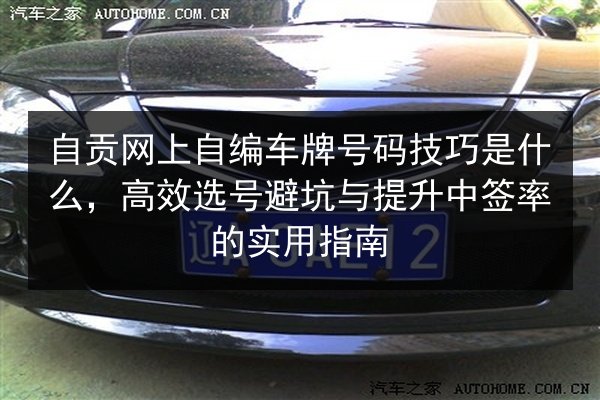 自贡网上自编车牌号码技巧是什么,高效选号避坑与提升中签率的实用指南 第1张 自贡网上自编车牌号码技巧是什么,高效选号避坑与提升中签率的实用指南 第1张