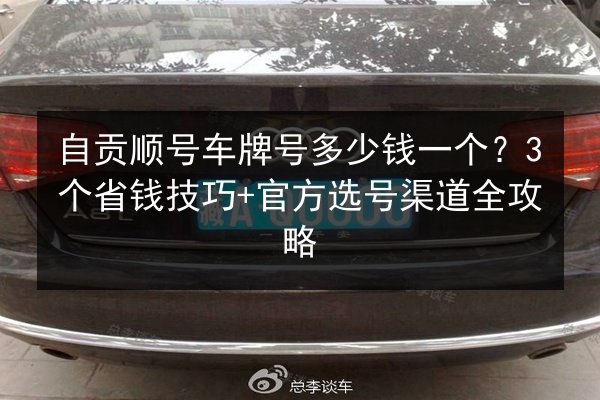 自贡顺号车牌号多少钱一个?3个省钱技巧+官方选号渠道全攻略 第2张 自贡顺号车牌号多少钱一个?3个省钱技巧+官方选号渠道全攻略 第2张