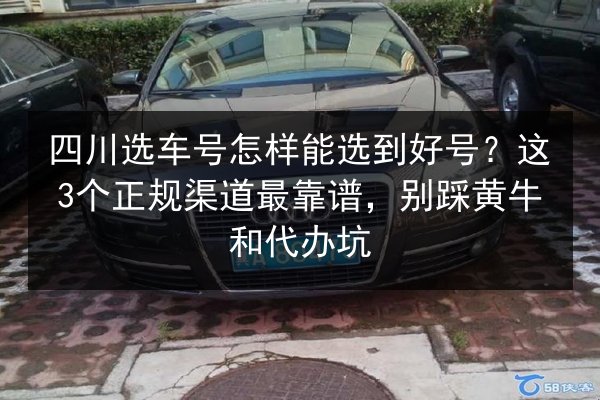 四川选车号怎样能选到好号？这3个正规渠道最靠谱，别踩黄牛和代办坑 第1张