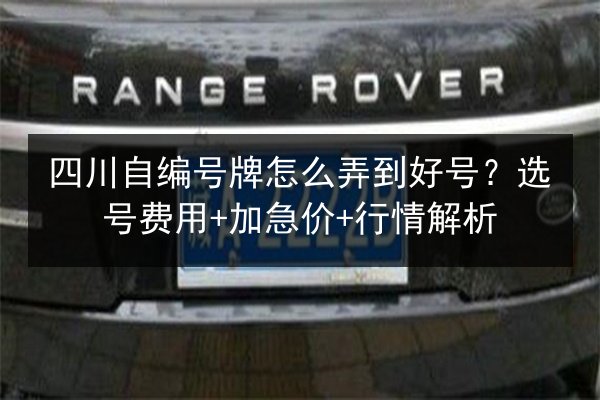 四川自编号牌怎么弄到好号?选号费用+加急价+行情解析 第3张 四川自编号牌怎么弄到好号?选号费用+加急价+行情解析 第3张