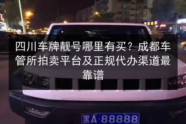 四川车牌靓号哪里有买?成都车管所拍卖平台及正规代办渠道最靠谱 第3张 四川车牌靓号哪里有买?成都车管所拍卖平台及正规代办渠道最靠谱 第3张