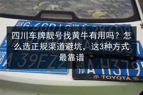 四川车牌靓号找黄牛有用吗？怎么选正规渠道避坑，这3种方式最靠谱 第3张