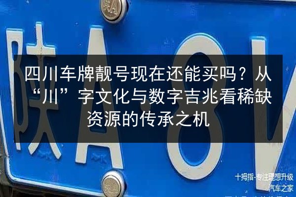 四川车牌靓号现在还能买吗？从“川”字文化与数字吉兆看稀缺资源的传承之机 第2张
