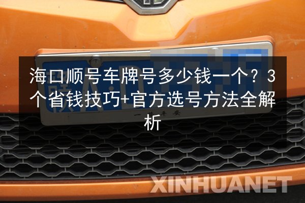 海口顺号车牌号多少钱一个？3个省钱技巧+官方选号方法全解析 第2张