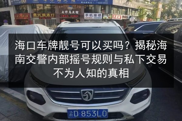海口车牌靓号可以买吗？揭秘海南交警内部摇号规则与私下交易不为人知的真相 第3张