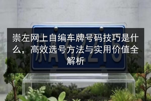 崇左网上自编车牌号码技巧是什么,高效选号方法与实用价值全解析 第3张 崇左网上自编车牌号码技巧是什么,高效选号方法与实用价值全解析 第3张