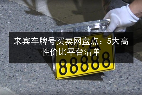 来宾车牌号买卖网盘点：5大高性价比平台清单 第2张