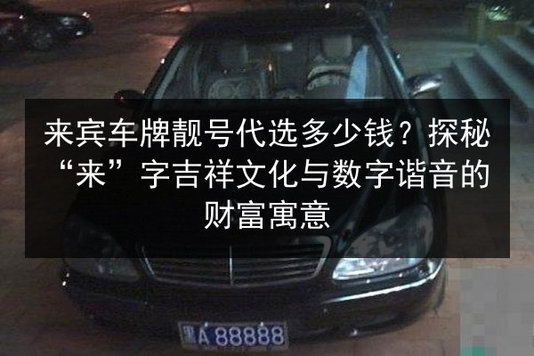 来宾车牌靓号代选多少钱？探秘“来”字吉祥文化与数字谐音的财富寓意 第3张