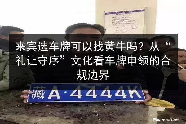 来宾选车牌可以找黄牛吗?从“礼让守序”文化看车牌申领的合规边界 第1张 来宾选车牌可以找黄牛吗?从“礼让守序”文化看车牌申领的合规边界 第1张