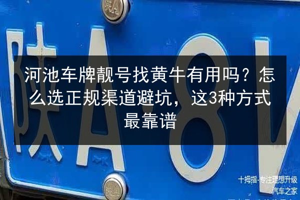 河池车牌靓号找黄牛有用吗?怎么选正规渠道避坑,这3种方式最靠谱 第2张 河池车牌靓号找黄牛有用吗?怎么选正规渠道避坑,这3种方式最靠谱 第2张