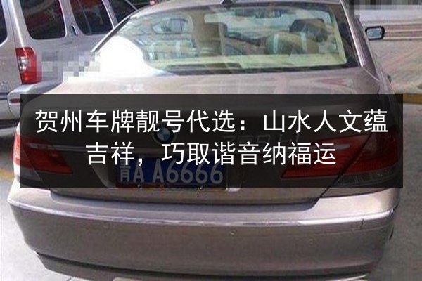 贺州车牌靓号代选:山水人文蕴吉祥,巧取谐音纳福运 第1张 贺州车牌靓号代选:山水人文蕴吉祥,巧取谐音纳福运 第1张