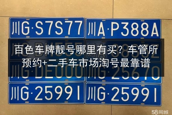 百色车牌靓号哪里有买？车管所预约+二手车市场淘号最靠谱
