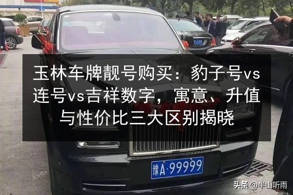 玉林车牌靓号购买:豹子号vs连号vs吉祥数字,寓意、升值与性价比三大区别揭晓 第2张 玉林车牌靓号购买:豹子号vs连号vs吉祥数字,寓意、升值与性价比三大区别揭晓 第2张