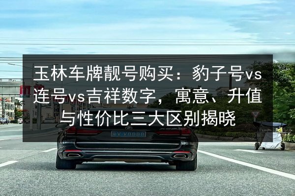 玉林车牌靓号购买:豹子号vs连号vs吉祥数字,寓意、升值与性价比三大区别揭晓 第3张 玉林车牌靓号购买:豹子号vs连号vs吉祥数字,寓意、升值与性价比三大区别揭晓 第3张