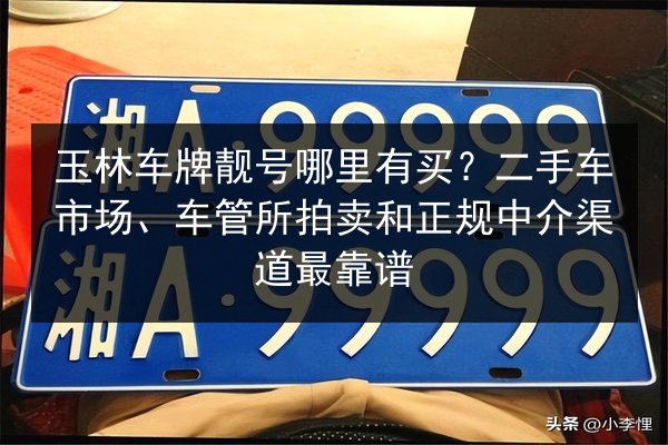 玉林车牌靓号哪里有买?二手车市场、车管所拍卖和正规中介渠道最靠谱 第2张 玉林车牌靓号哪里有买?二手车市场、车管所拍卖和正规中介渠道最靠谱 第2张