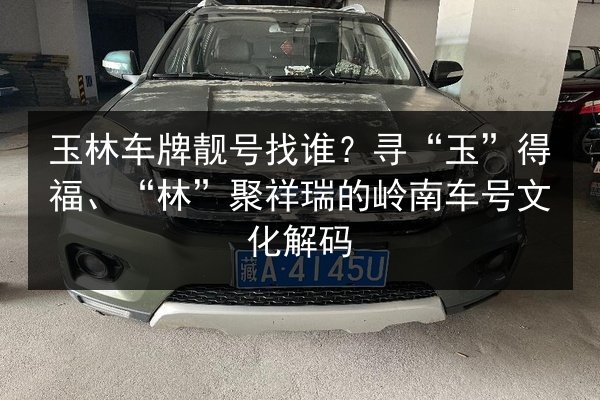 玉林车牌靓号找谁?寻“玉”得福、“林”聚祥瑞的岭南车号文化解码 第3张 玉林车牌靓号找谁?寻“玉”得福、“林”聚祥瑞的岭南车号文化解码 第3张