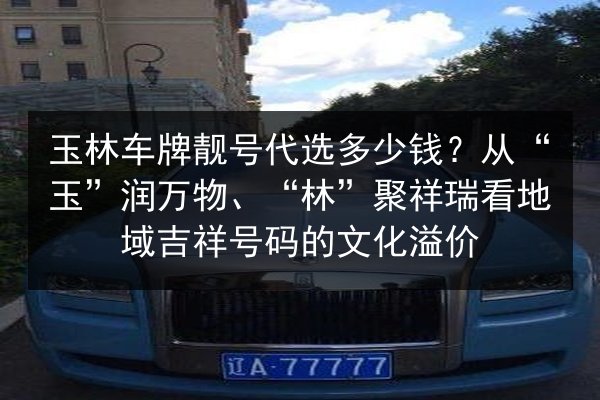 玉林车牌靓号代选多少钱？从“玉”润万物、“林”聚祥瑞看地域吉祥号码的文化溢价 第2张