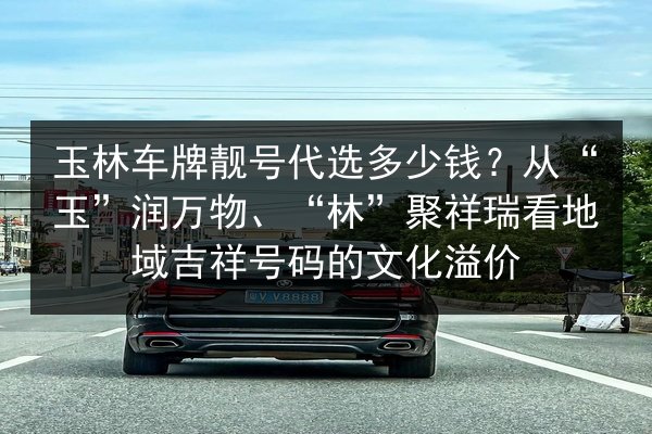 玉林车牌靓号代选多少钱？从“玉”润万物、“林”聚祥瑞看地域吉祥号码的文化溢价 第3张