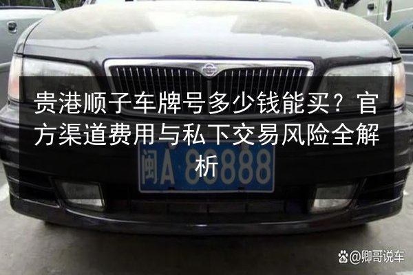 贵港顺子车牌号多少钱能买？官方渠道费用与私下交易风险全解析 第3张