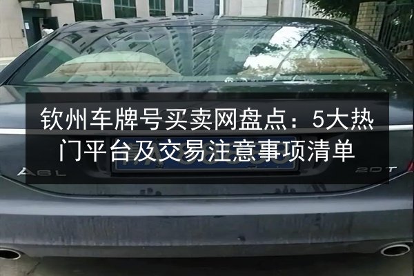钦州车牌号买卖网盘点：5大热门平台及交易注意事项清单 第2张