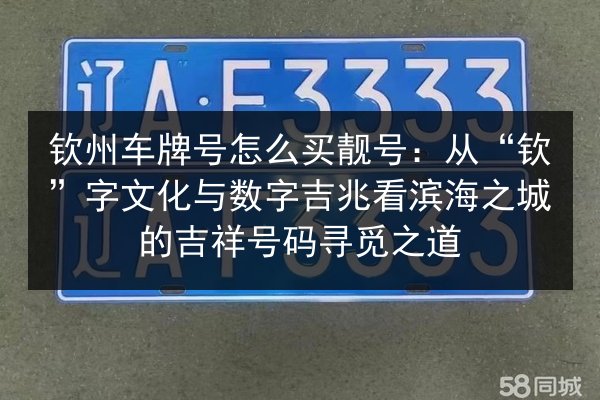 钦州车牌号怎么买靓号：从“钦”字文化与数字吉兆看滨海之城的吉祥号码寻觅之道