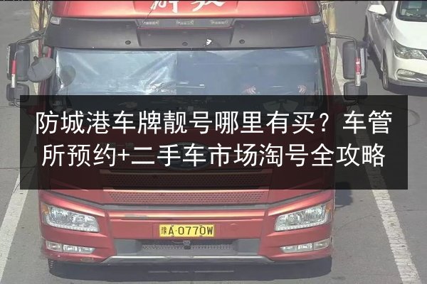 防城港车牌靓号哪里有买？车管所预约+二手车市场淘号全攻略 第2张