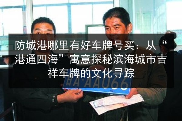 防城港哪里有好车牌号买:从“港通四海”寓意探秘滨海城市吉祥车牌的文化寻踪 第2张 防城港哪里有好车牌号买:从“港通四海”寓意探秘滨海城市吉祥车牌的文化寻踪 第2张