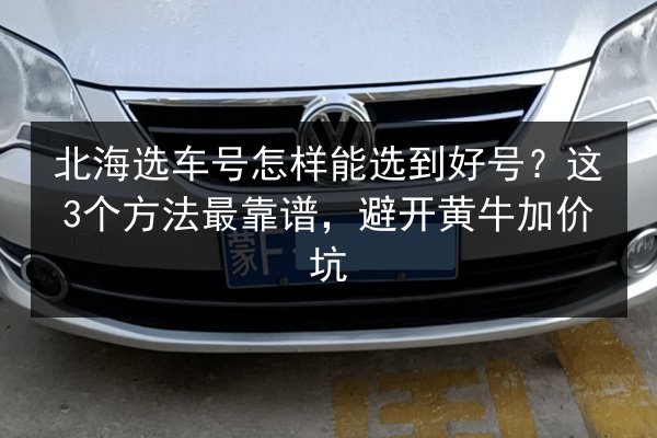 北海选车号怎样能选到好号?这3个方法最靠谱,避开黄牛加价坑 第2张 北海选车号怎样能选到好号?这3个方法最靠谱,避开黄牛加价坑 第2张