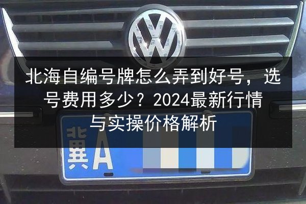 北海自编号牌怎么弄到好号,选号费用多少?2024最新行情与实操价格解析 第2张 北海自编号牌怎么弄到好号,选号费用多少?2024最新行情与实操价格解析 第2张