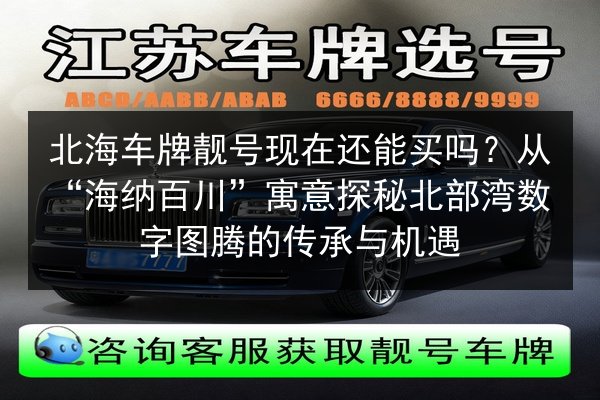 北海车牌靓号现在还能买吗?从“海纳百川”寓意探秘北部湾数字图腾的传承与机遇 第3张 北海车牌靓号现在还能买吗?从“海纳百川”寓意探秘北部湾数字图腾的传承与机遇 第3张
