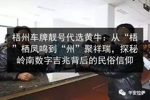 梧州车牌靓号代选黄牛：从“梧”栖凤鸣到“州”聚祥瑞，探秘岭南数字吉兆背后的民俗信仰 第2张