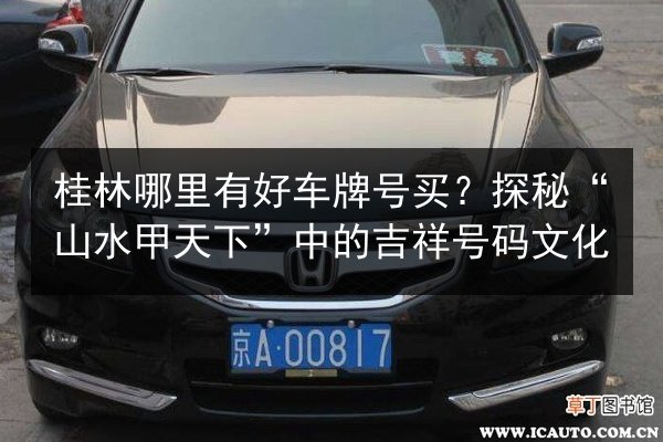 桂林哪里有好车牌号买？探秘“山水甲天下”中的吉祥号码文化 第3张