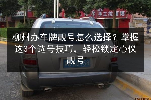 柳州办车牌靓号怎么选择?掌握这3个选号技巧,轻松锁定心仪靓号 第2张 柳州办车牌靓号怎么选择?掌握这3个选号技巧,轻松锁定心仪靓号 第2张