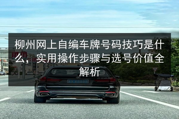 柳州网上自编车牌号码技巧是什么,实用操作步骤与选号价值全解析 第3张 柳州网上自编车牌号码技巧是什么,实用操作步骤与选号价值全解析 第3张