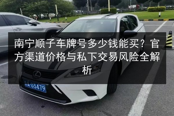 南宁顺子车牌号多少钱能买？官方渠道价格与私下交易风险全解析 第2张