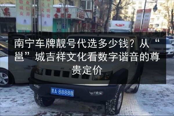 南宁车牌靓号代选多少钱？从“邕”城吉祥文化看数字谐音的尊贵定价 第2张