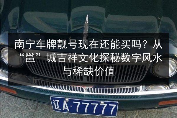 南宁车牌靓号现在还能买吗？从“邕”城吉祥文化探秘数字风水与稀缺价值 第2张