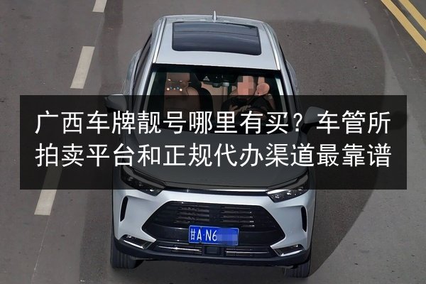 广西车牌靓号哪里有买？车管所拍卖平台和正规代办渠道最靠谱 第2张