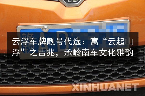 云浮车牌靓号代选：寓“云起山浮”之吉兆，承岭南车文化雅韵 第3张