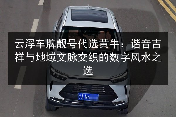 云浮车牌靓号代选黄牛：谐音吉祥与地域文脉交织的数字风水之选 第2张