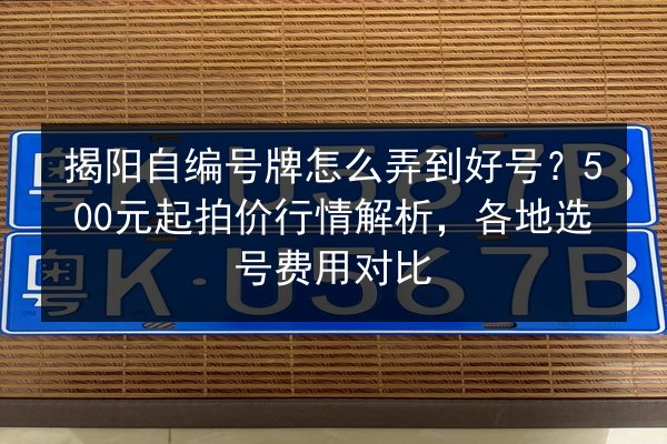 揭阳自编号牌怎么弄到好号?500元起拍价行情解析,各地选号费用对比 第2张 揭阳自编号牌怎么弄到好号?500元起拍价行情解析,各地选号费用对比 第2张