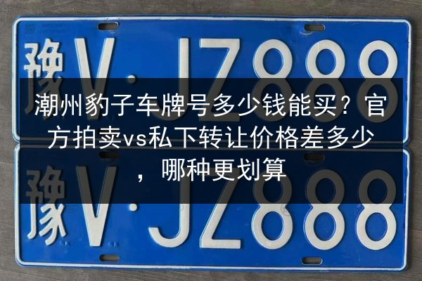潮州豹子车牌号多少钱能买?官方拍卖vs私下转让价格差多少,哪种更划算 第2张 潮州豹子车牌号多少钱能买?官方拍卖vs私下转让价格差多少,哪种更划算 第2张
