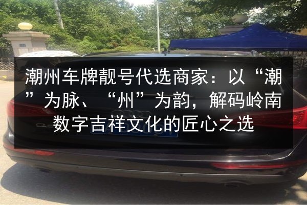 潮州车牌靓号代选商家:以“潮”为脉、“州”为韵,解码岭南数字吉祥文化的匠心之选 第3张 潮州车牌靓号代选商家:以“潮”为脉、“州”为韵,解码岭南数字吉祥文化的匠心之选 第3张