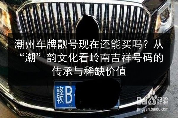 潮州车牌靓号现在还能买吗?从“潮”韵文化看岭南吉祥号码的传承与稀缺价值 第2张 潮州车牌靓号现在还能买吗?从“潮”韵文化看岭南吉祥号码的传承与稀缺价值 第2张