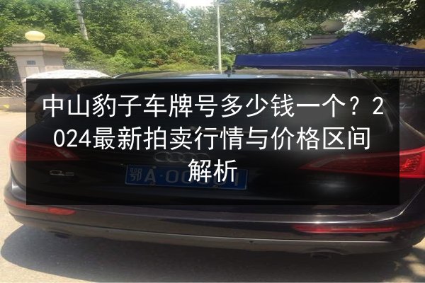 中山豹子车牌号多少钱一个？2024最新拍卖行情与价格区间解析 第1张