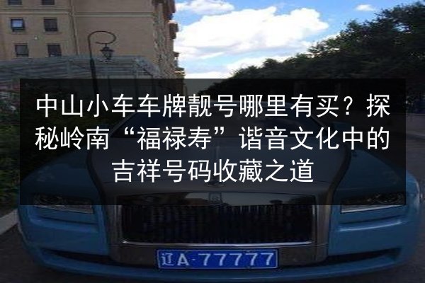 中山小车车牌靓号哪里有买?探秘岭南“福禄寿”谐音文化中的吉祥号码收藏之道 第3张 中山小车车牌靓号哪里有买?探秘岭南“福禄寿”谐音文化中的吉祥号码收藏之道 第3张