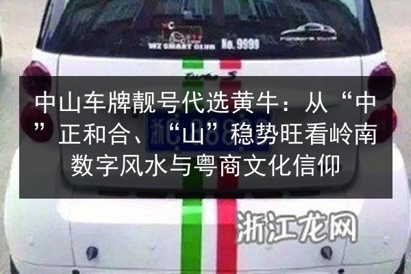 中山车牌靓号代选黄牛:从“中”正和合、“山”稳势旺看岭南数字风水与粤商文化信仰 第2张 中山车牌靓号代选黄牛:从“中”正和合、“山”稳势旺看岭南数字风水与粤商文化信仰 第2张