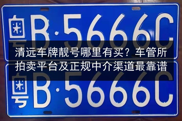 清远车牌靓号哪里有买?车管所拍卖平台及正规中介渠道最靠谱 第2张 清远车牌靓号哪里有买?车管所拍卖平台及正规中介渠道最靠谱 第2张